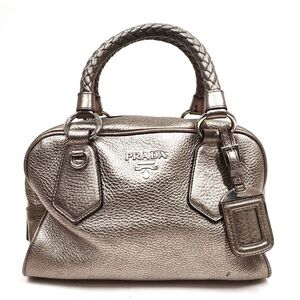 Prada Metallic Silver Women's Bag